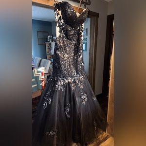 Night Moves Black Sequin Dress